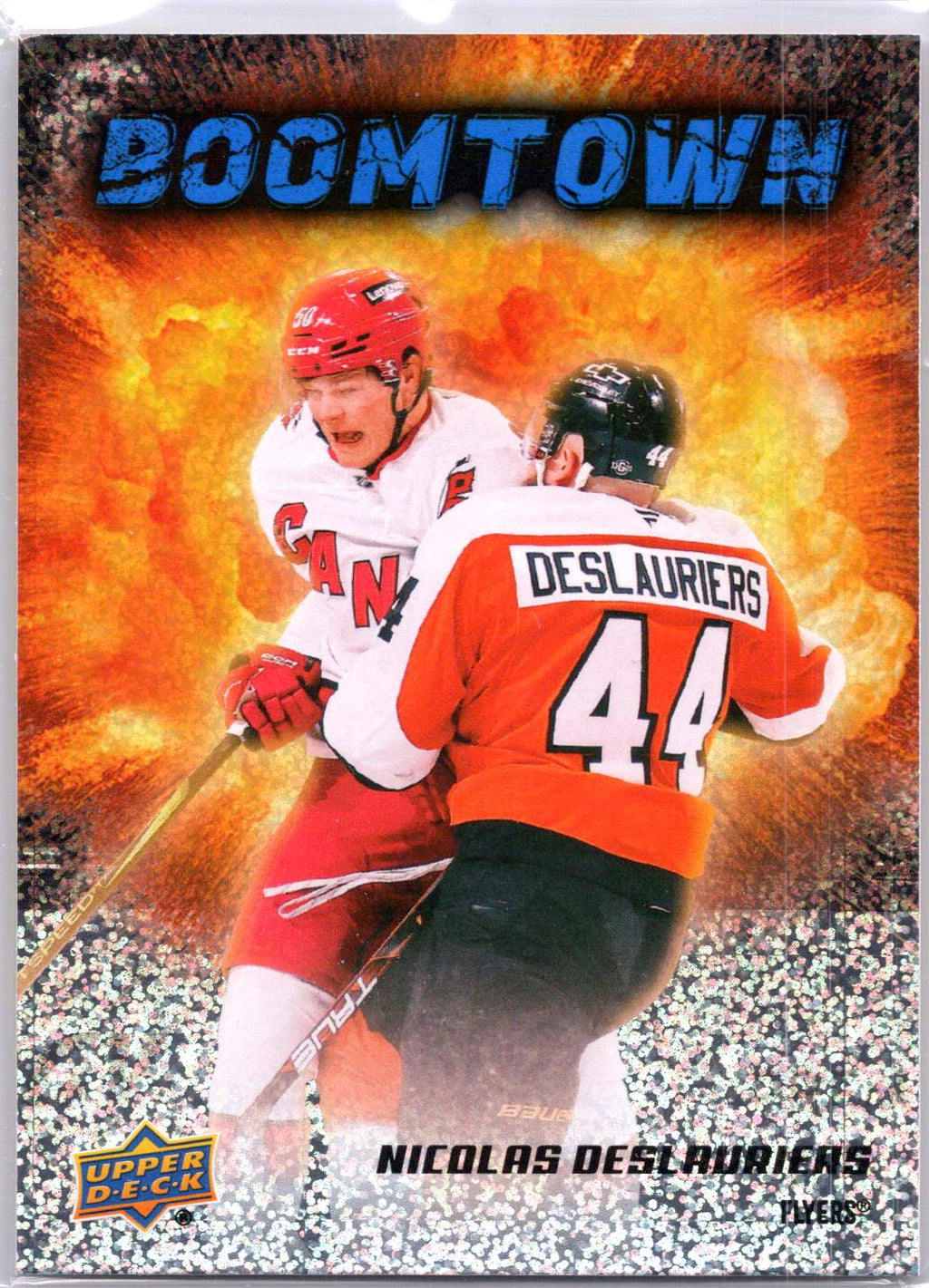 2025-26 Upper Deck #BT-6 Nicolas Deslauriers Boomtown Speckle