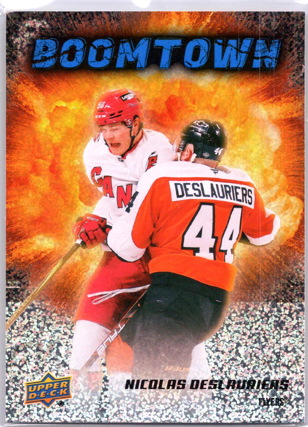 2025-26 Upper Deck #BT-6 Nicolas Deslauriers Boomtown Speckle