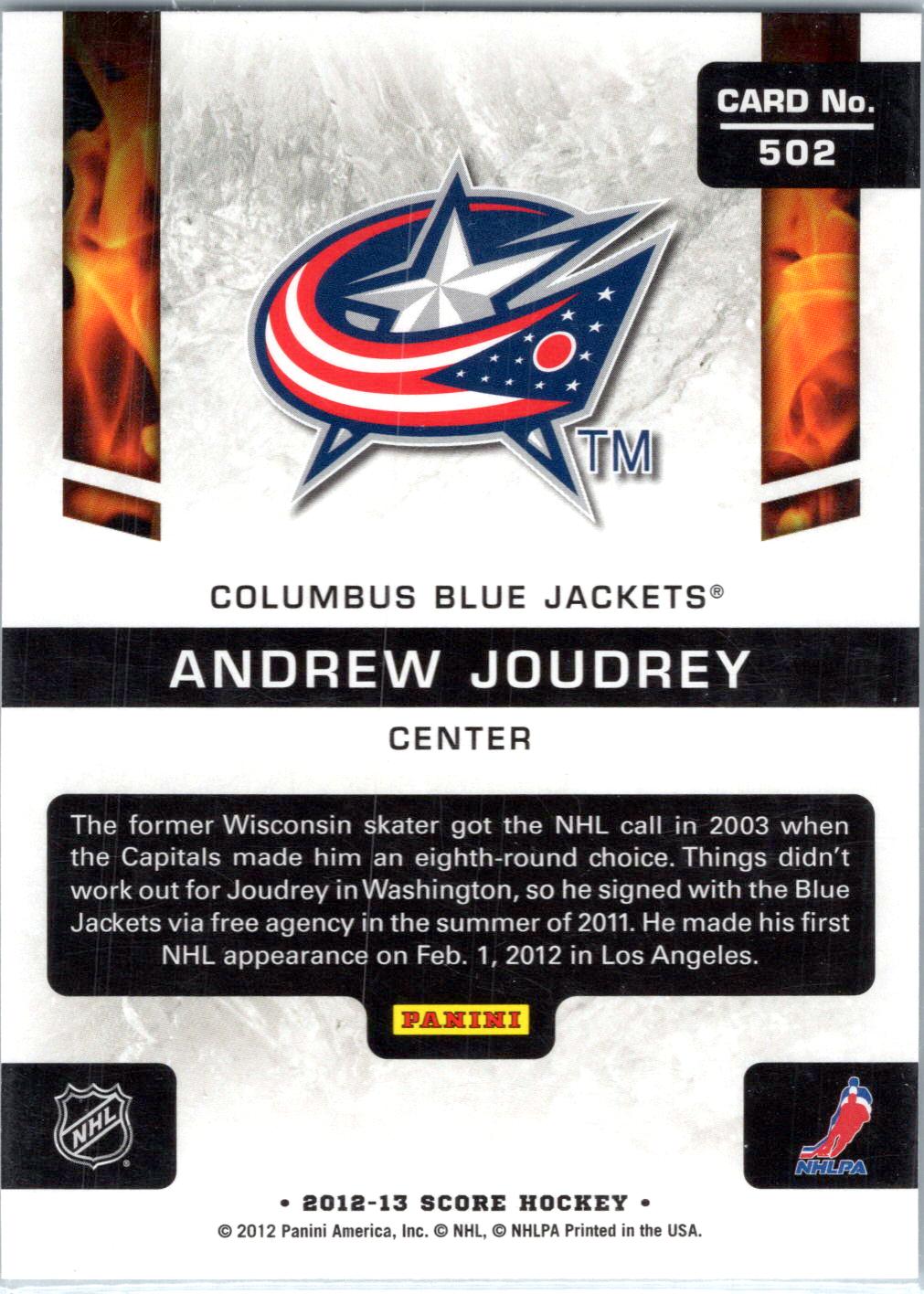 2012-13 Score #502 Andrew Joudrey