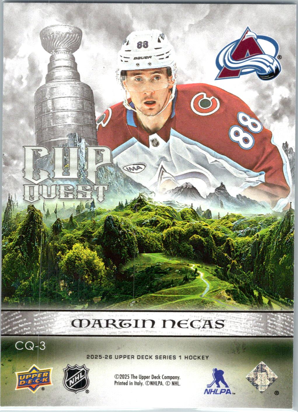 2025-26 Upper Deck #CQ-3 Martin Necas Cup Quest