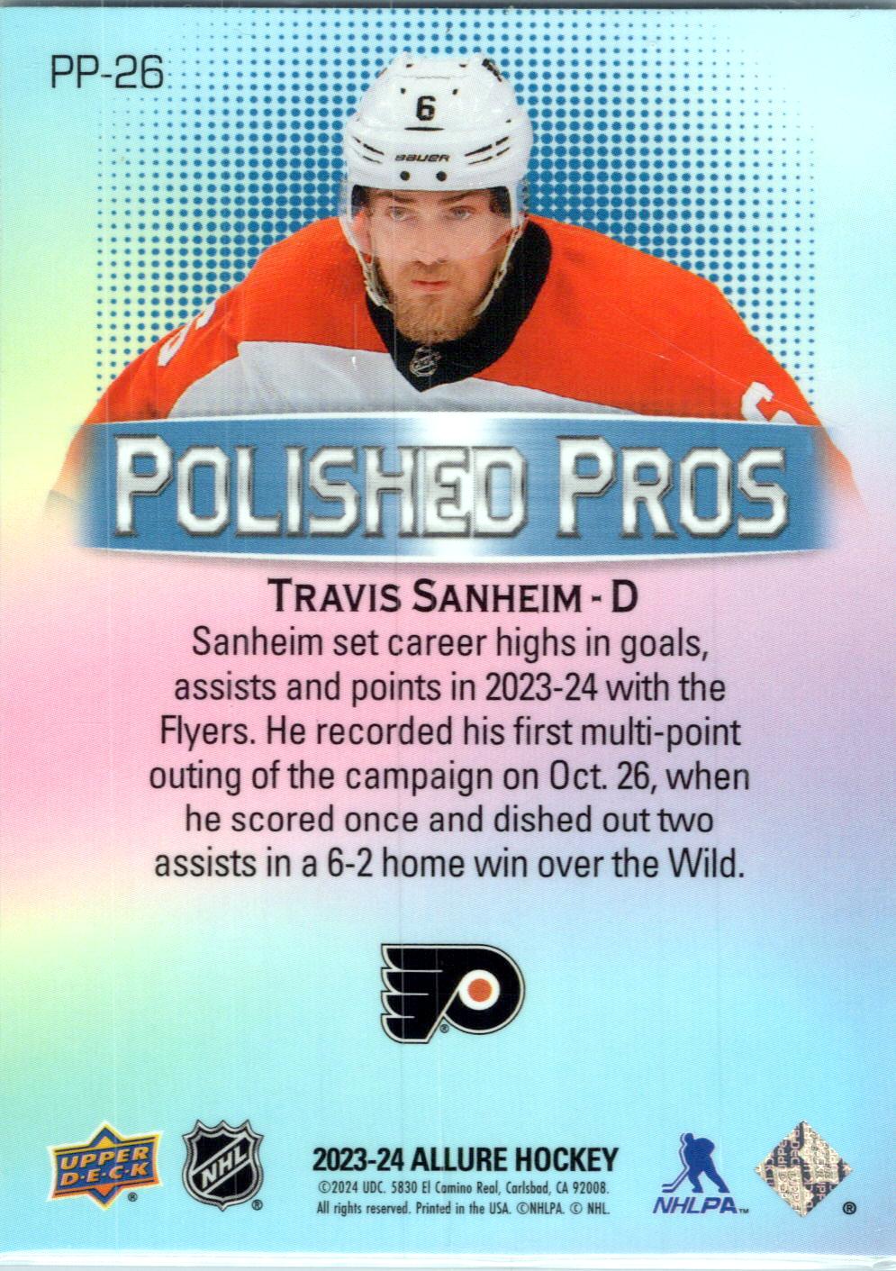 2023-24 Upper Deck Allure #PP-26 Travis Sanheim Polished Pros