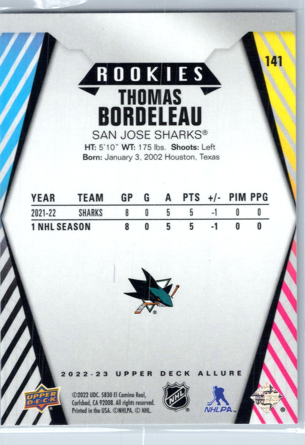 2022-23 Upper Deck Allure #141 Thomas Bordeleau