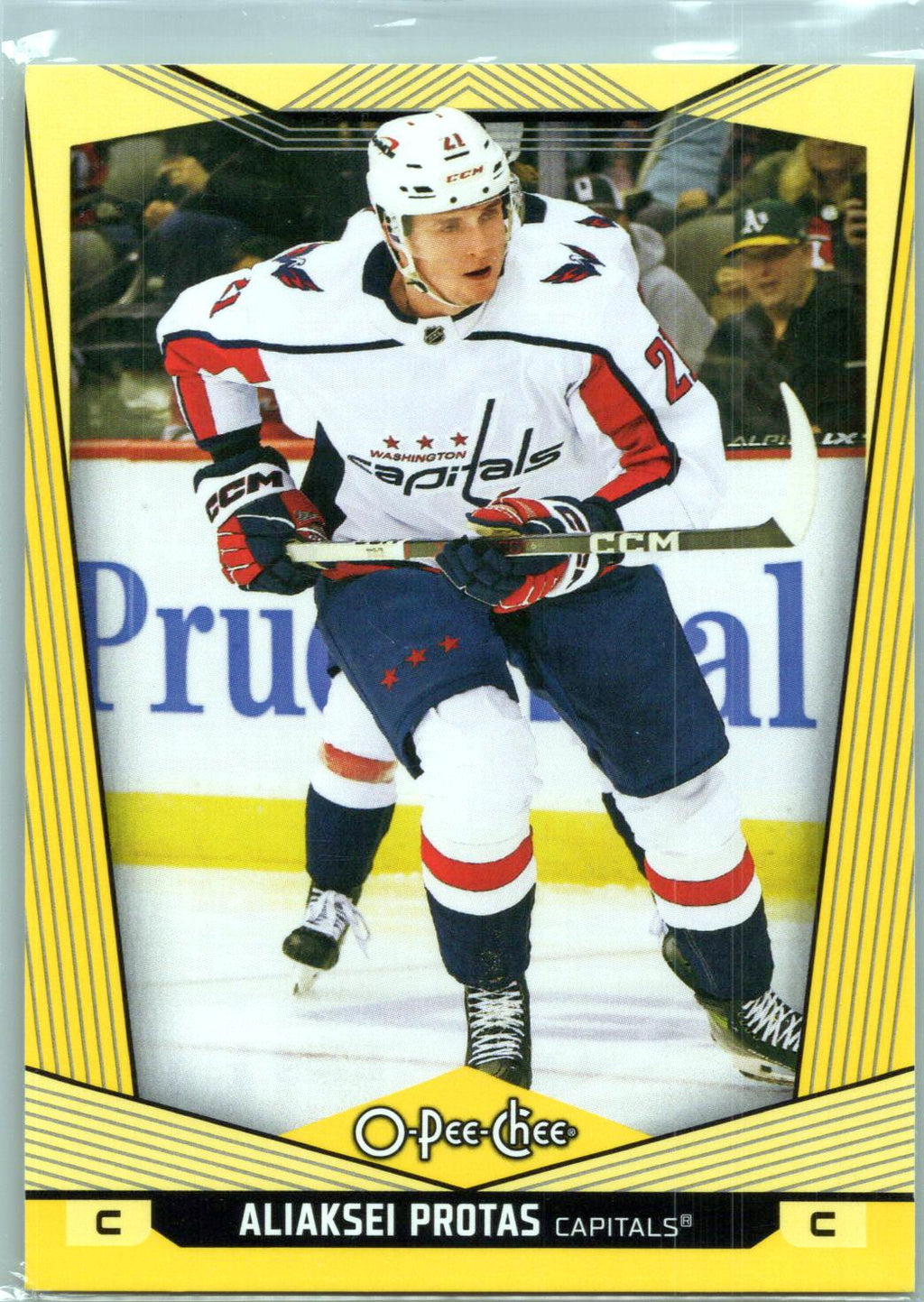 2024-25 O-Pee-Chee #114 Aliaksei Protas Yellow Border