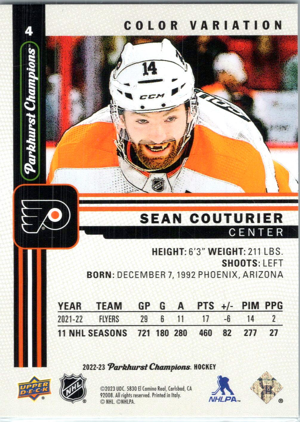2022-23 Parkhurst Champions #4 Sean Couturier