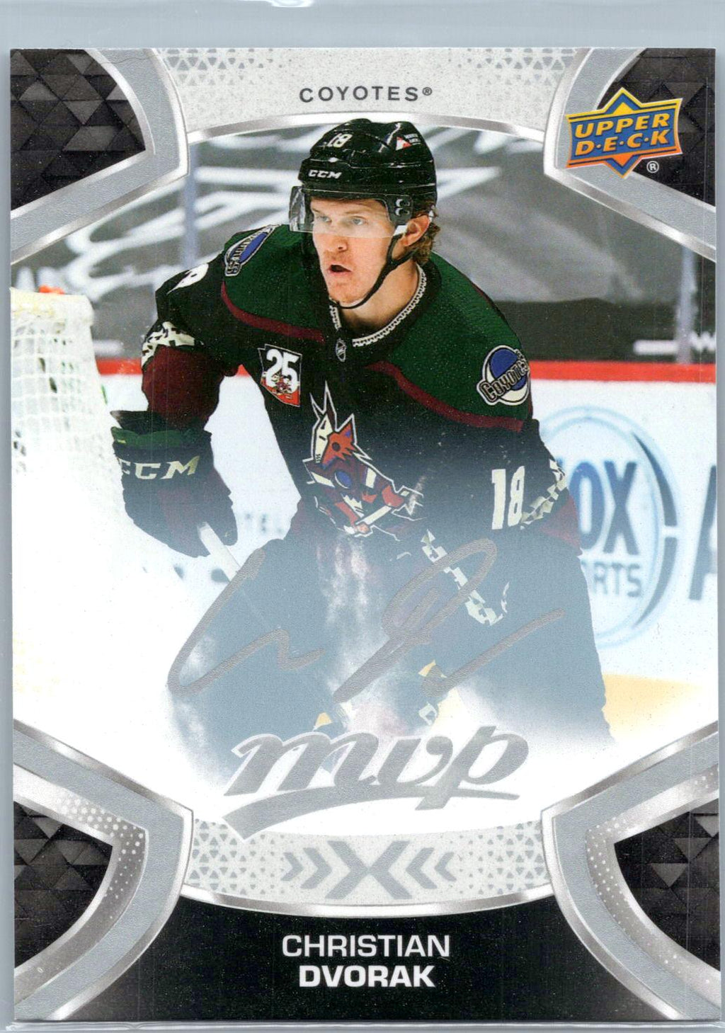 2021-22 Upper Deck MVP #141 Christian Dvorak Silver Script