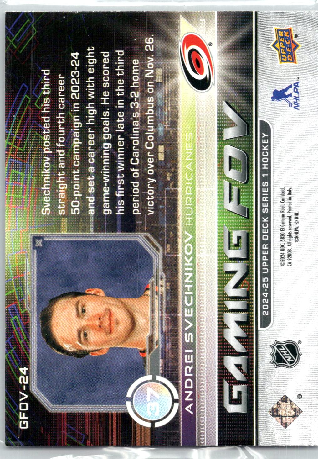 2024-25 Upper Deck #GFOV-22 Anze Kopitar Gaming FOV