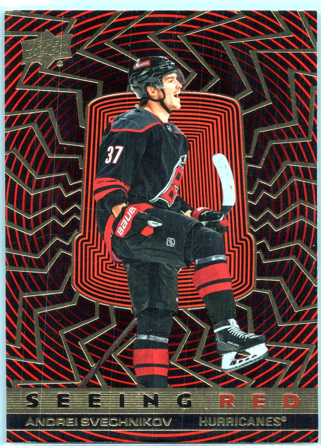 2023-24 Upper Deck #SR-13 Andrei Svechnikov Seeing Red