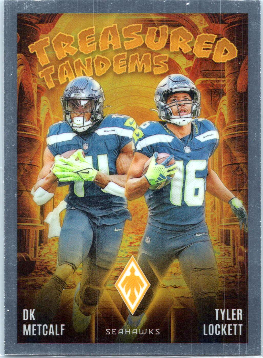 2024 Panini Phoenix #TT-SEA DK Metcalf / Tyler Lockett Treasured Tandems