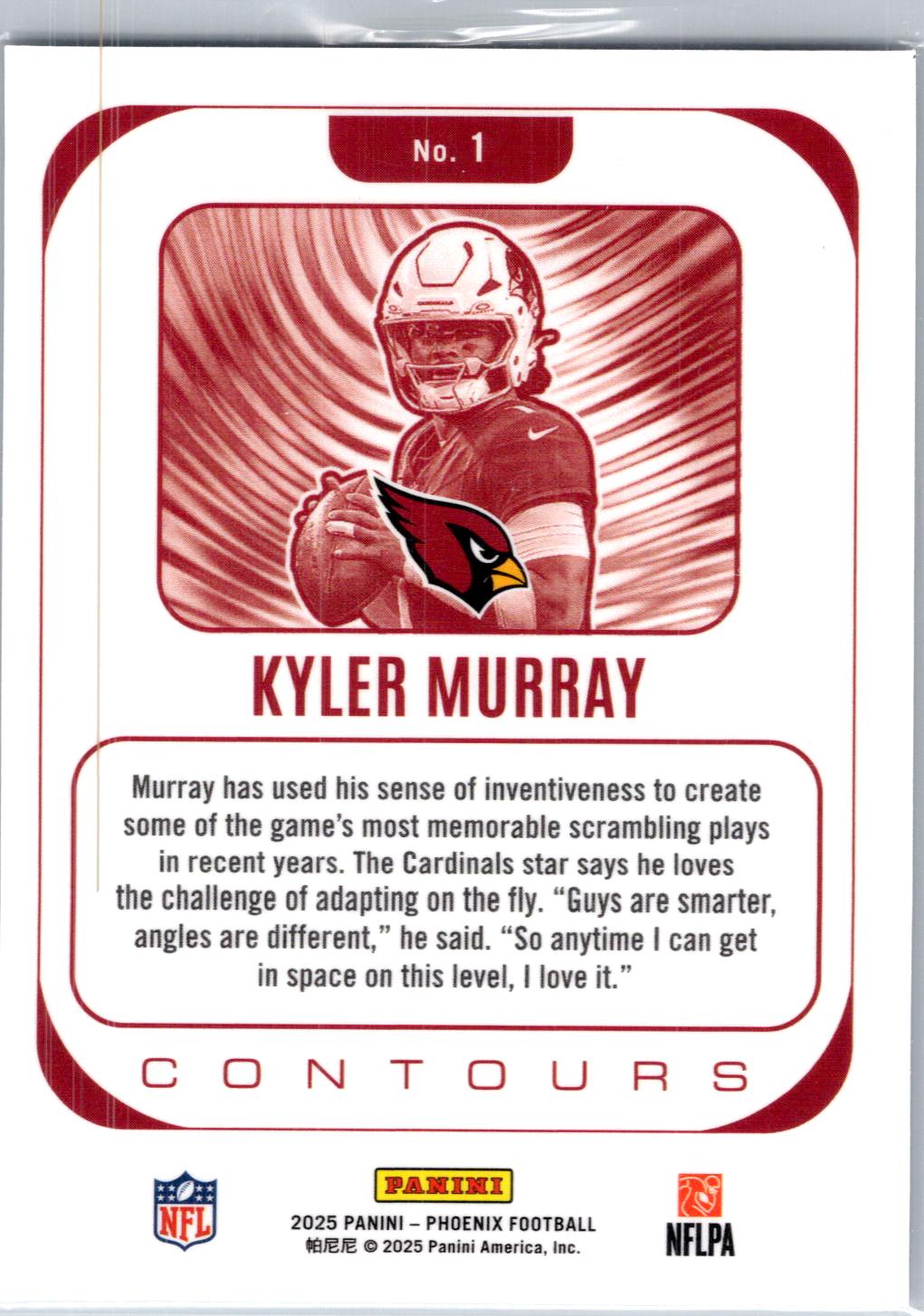 2025 Panini Phoenix #1 Kyler Murray Contours