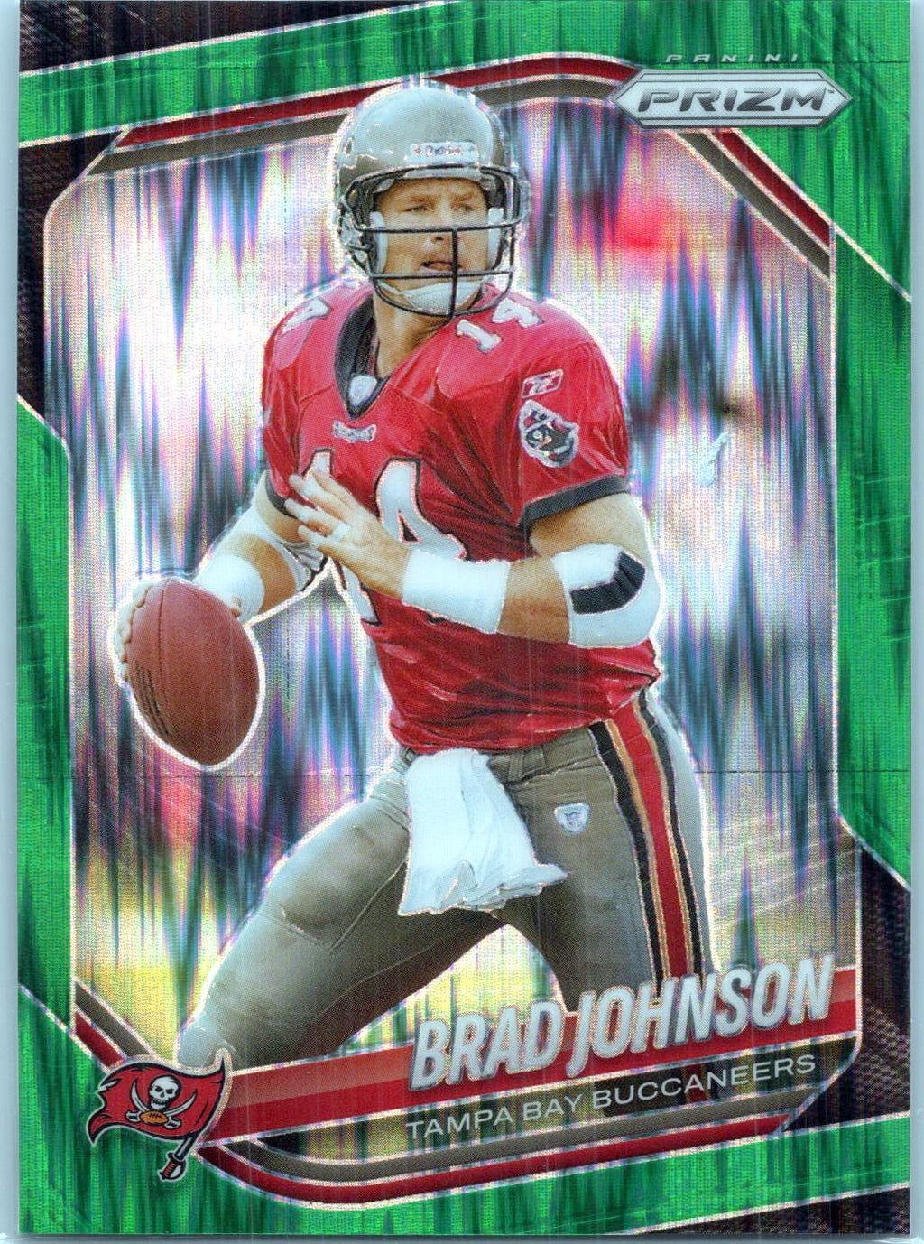 2025 Panini Prizm #213 Brad Johnson Green Wave