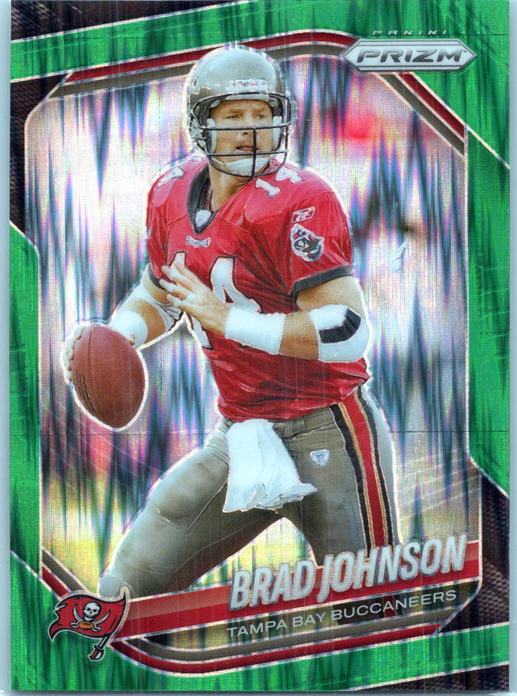 2025 Panini Prizm #213 Brad Johnson Green Wave