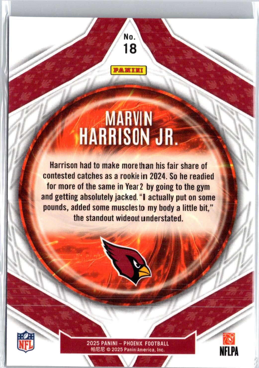2025 Panini Phoenix #18 Marvin Harrison Jr. Paragon