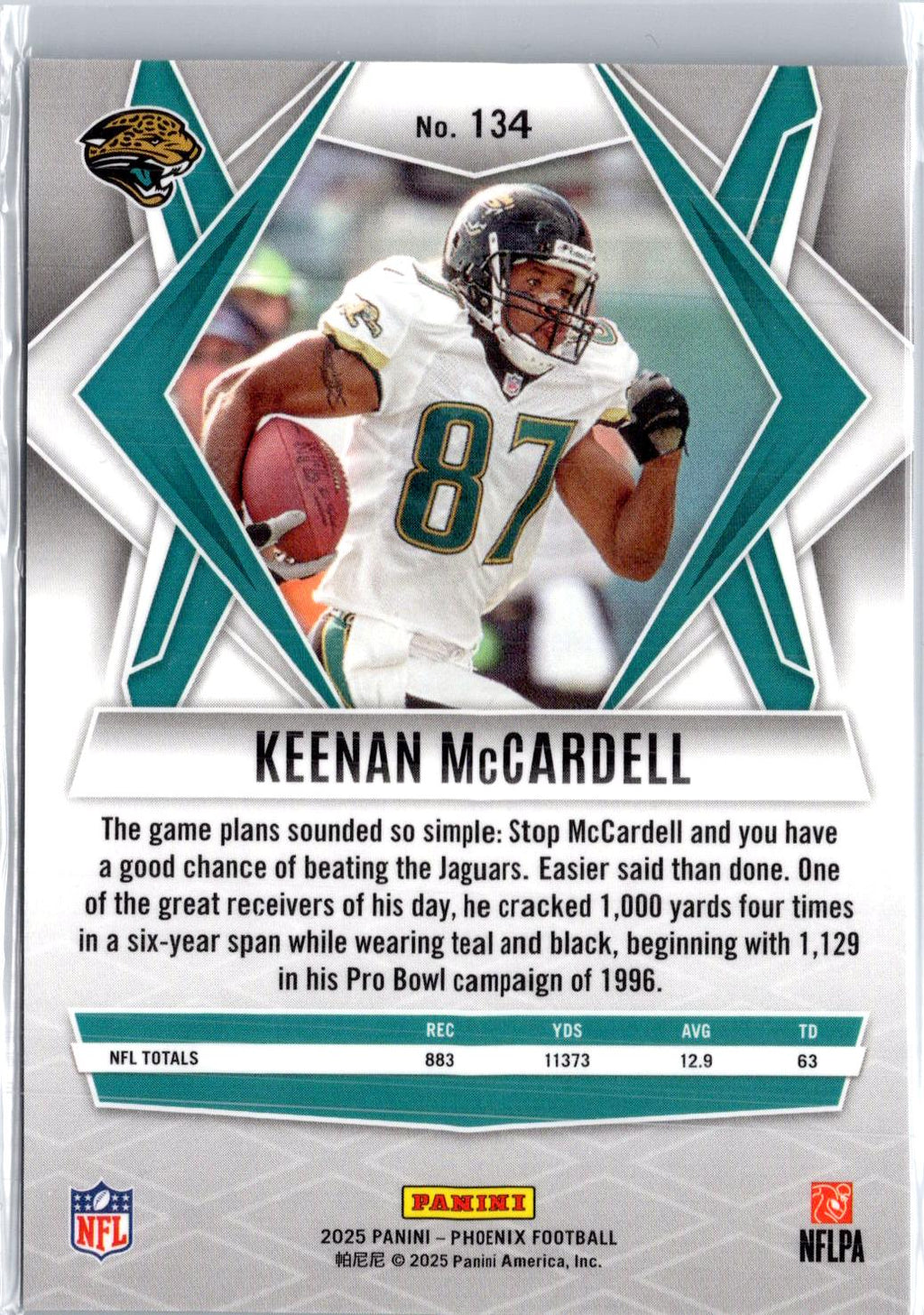 2025 Panini Phoenix #134 Keenan McCardell Silver Lava Prizm