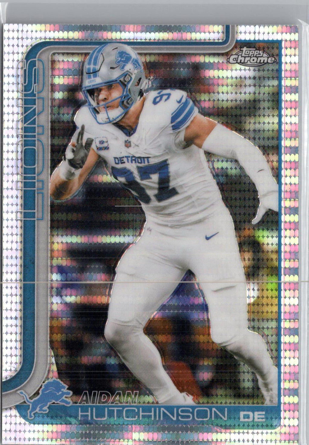 2025 Topps Chrome #104 Aidan Hutchinson Refractor
