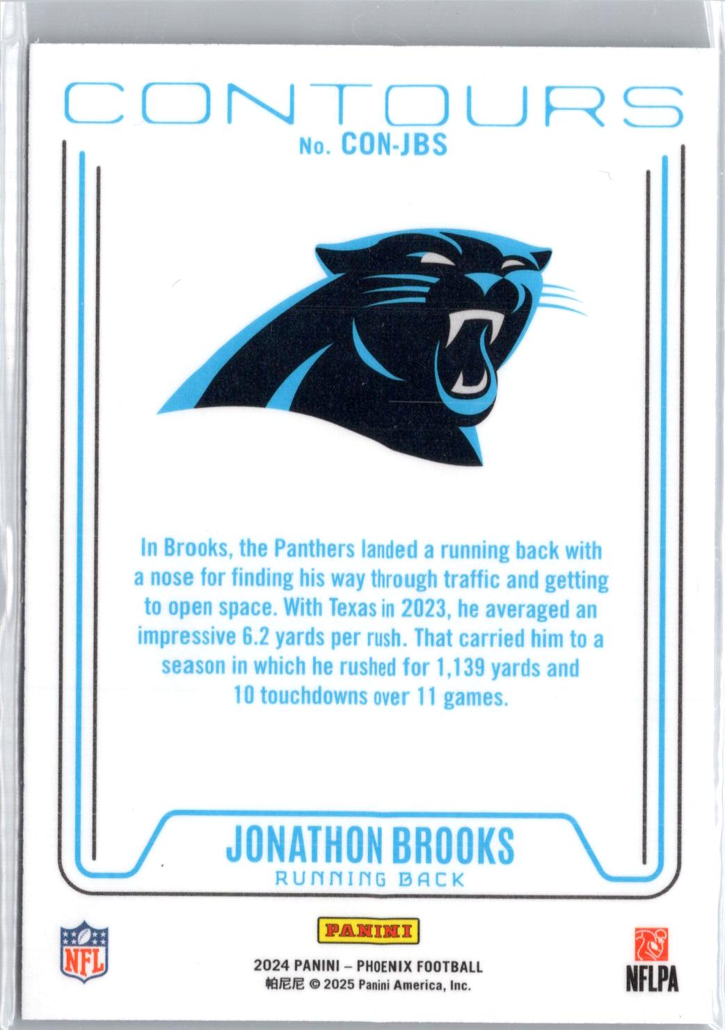 2024 Panini Phoenix #CON-JBS Jonathon Brooks Contours