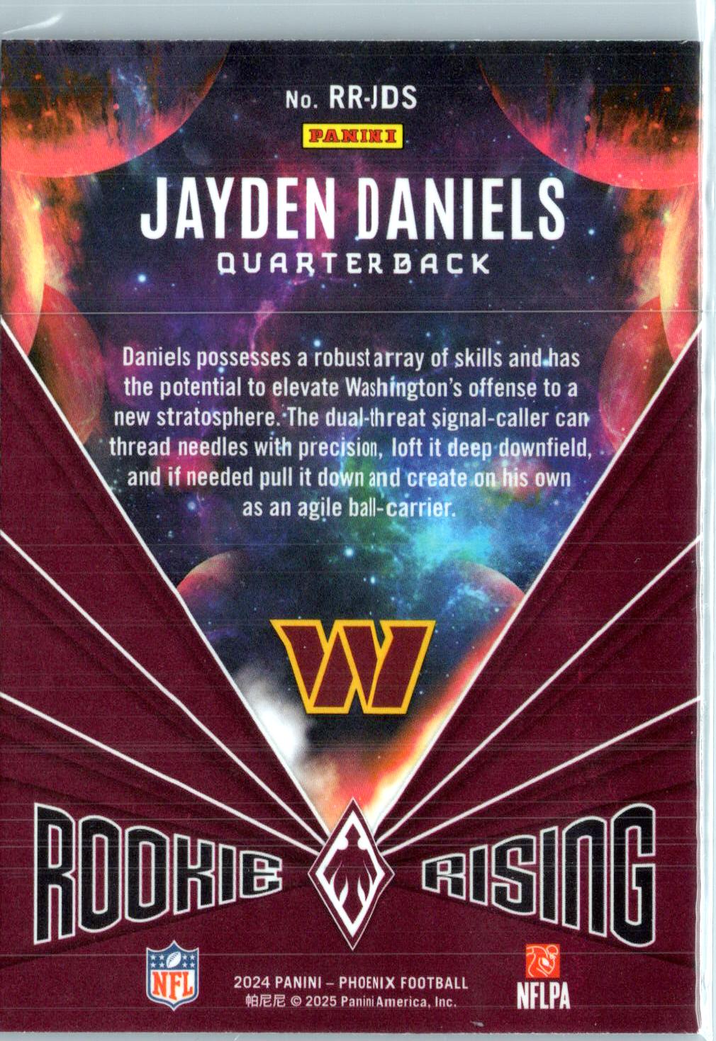 2024 Panini Phoenix #RR-JDS Jayden Daniels Rookie Rising Stars