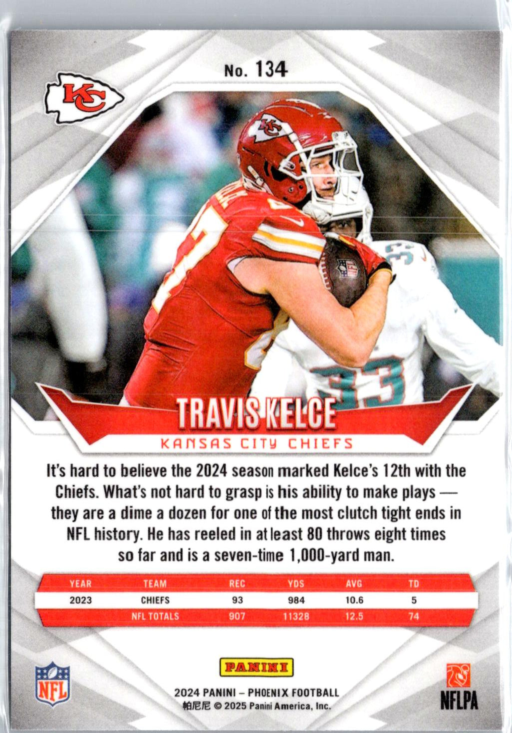 2024 Panini Phoenix #134 Travis Kelce Hyper