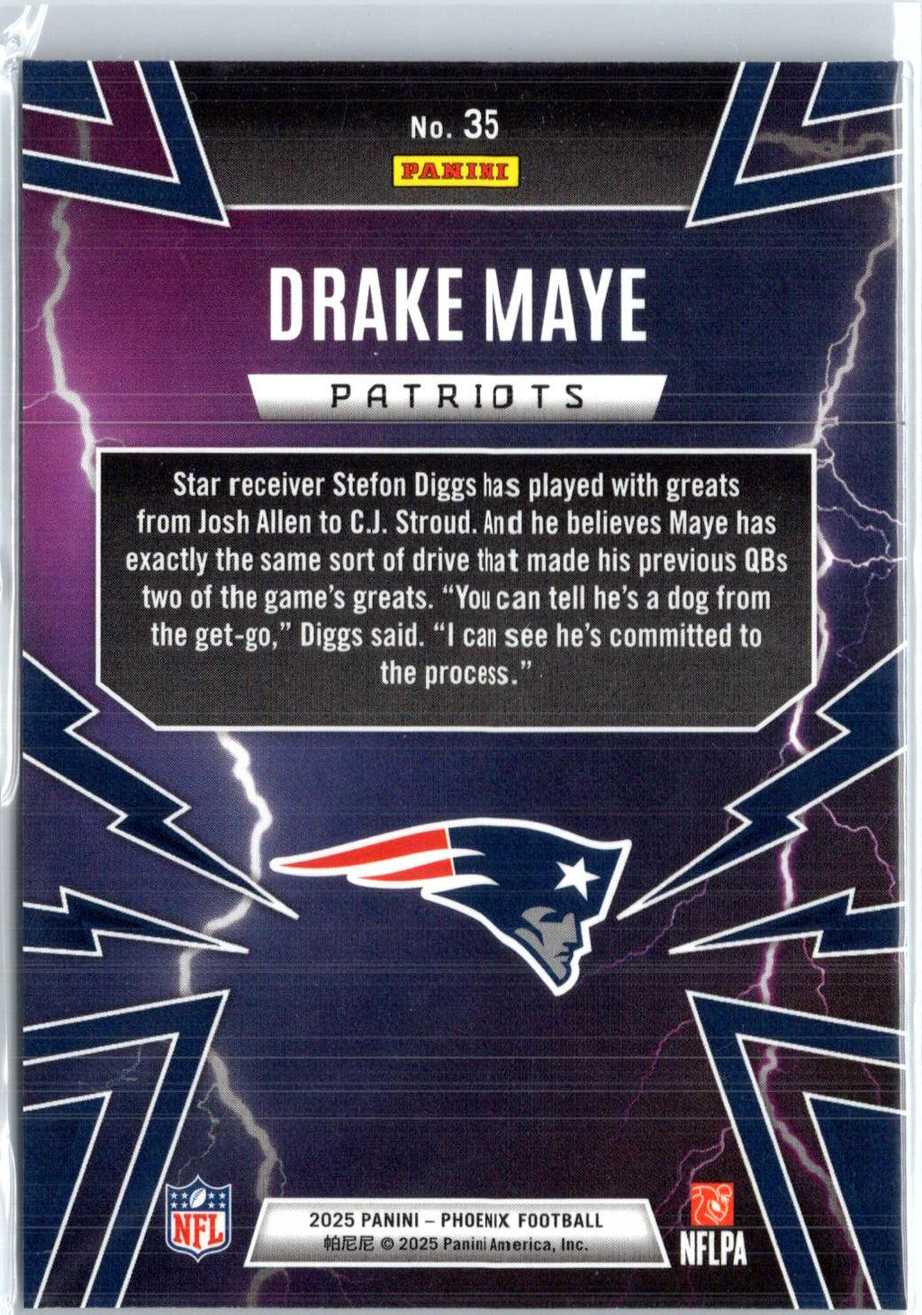 2025 Panini Phoenix #35 Drake Maye Thunderbirds