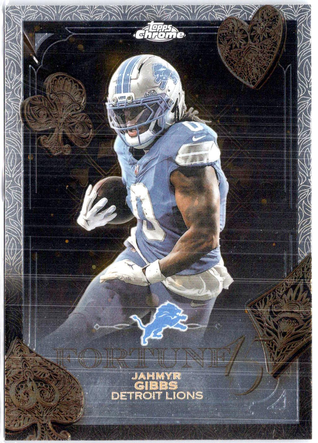 2025 Topps Chrome #F15-12 Jahmyr Gibbs Fortune 15