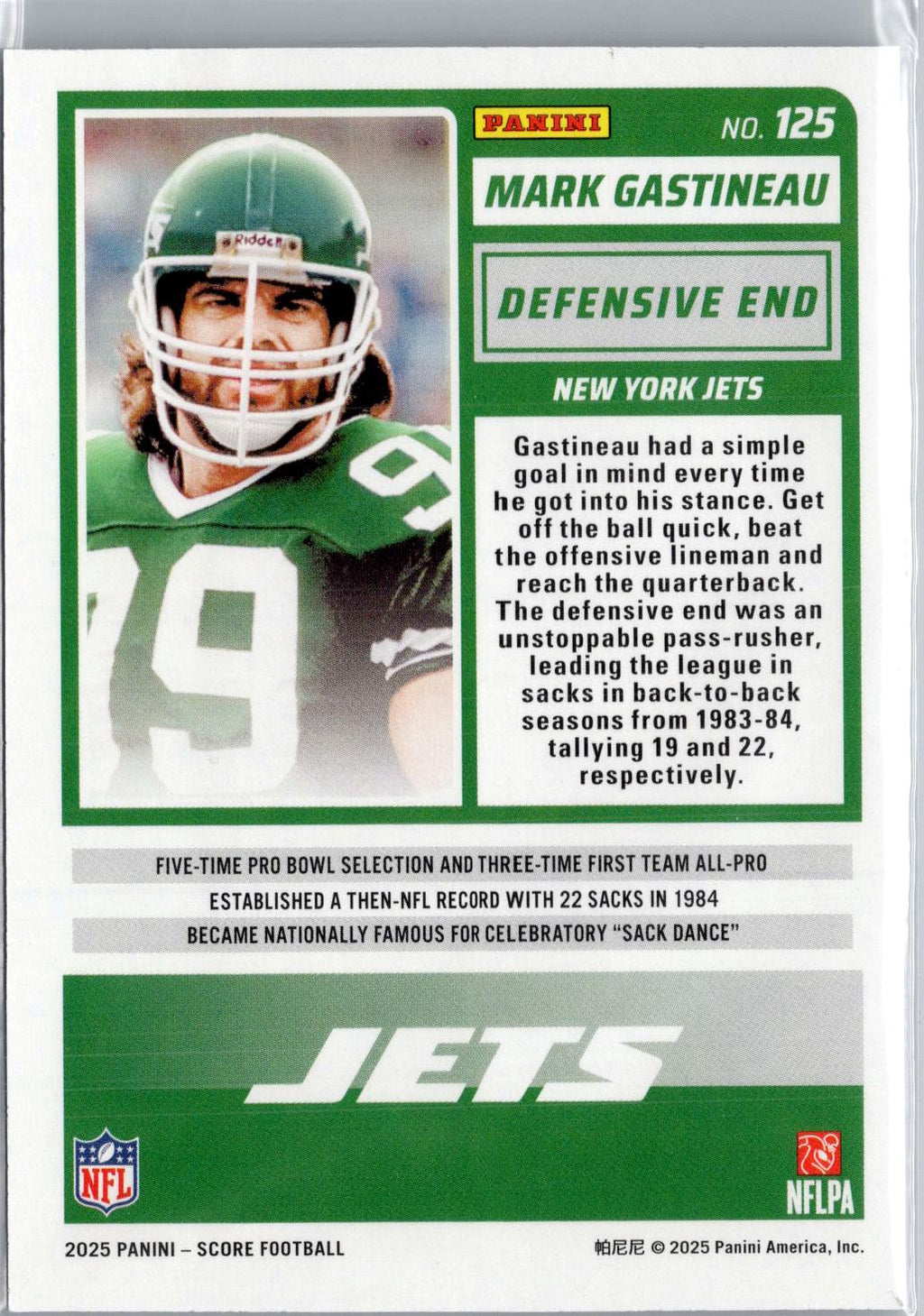 2025 Score #125 Mark Gastineau