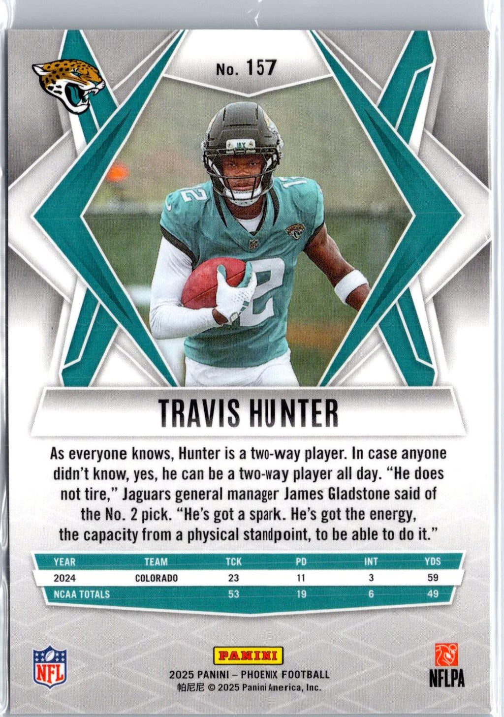 2025 Panini Phoenix #157 Travis Hunter