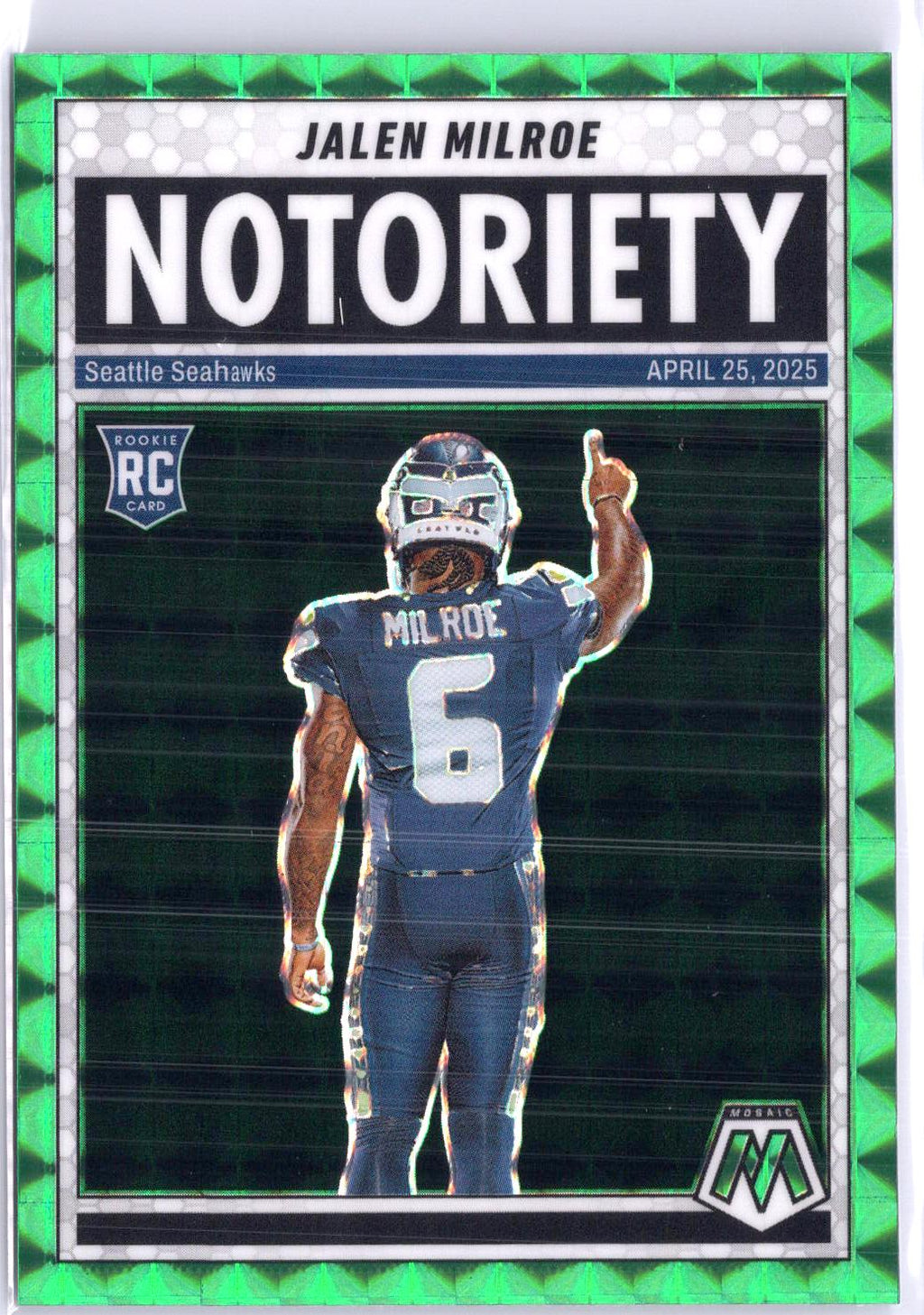 2025 Panini Mosaic #15 Jalen Milroe Notoriety