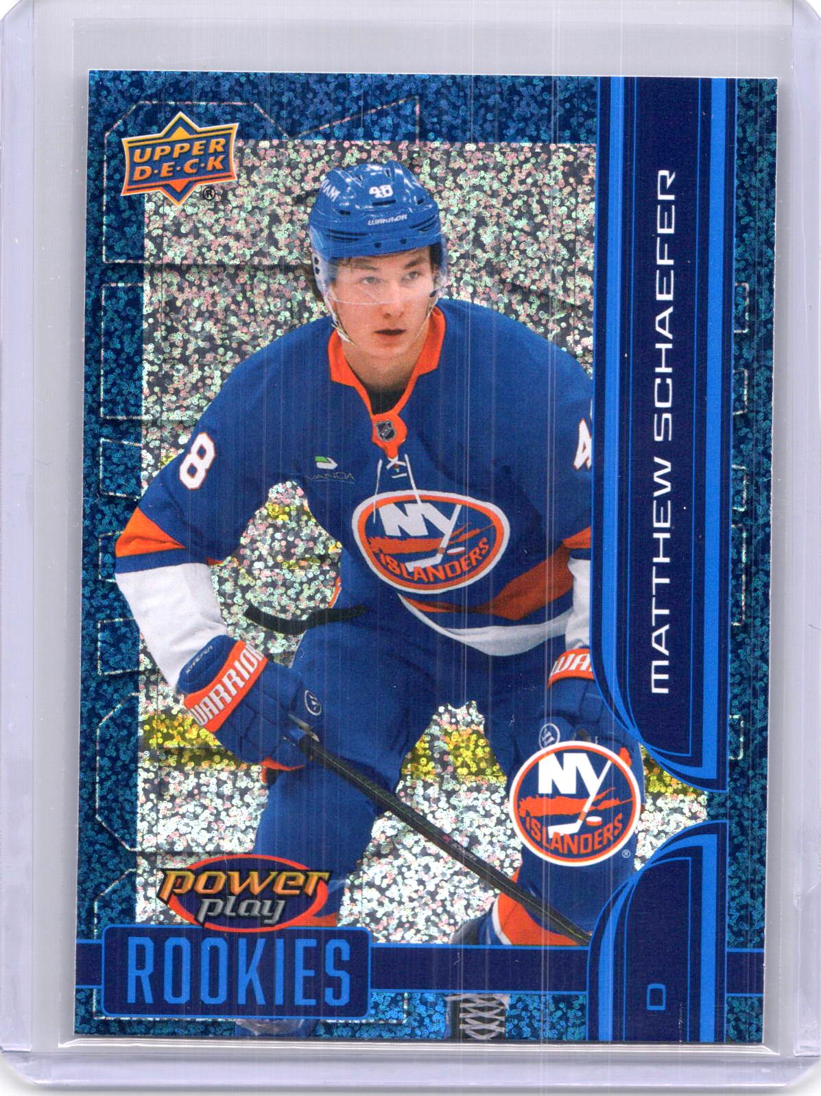 2025-26 Upper Deck #PY-21 Matthew Schaefer Power Play Speckle
