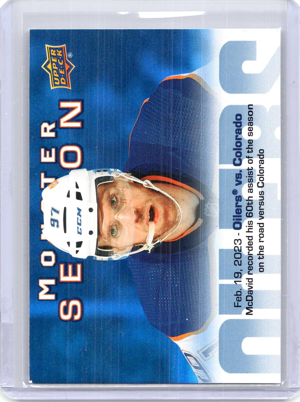 2023-24 Upper Deck #MS-57 Connor McDavid Monster Season