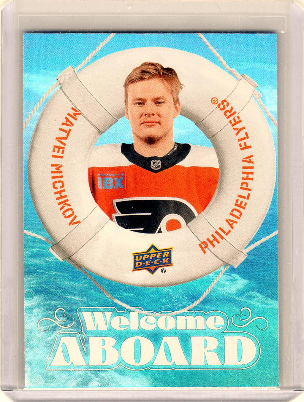 2024-25 Upper Deck #WA-15 Matvei Michkov Welcome Aboard Speckled
