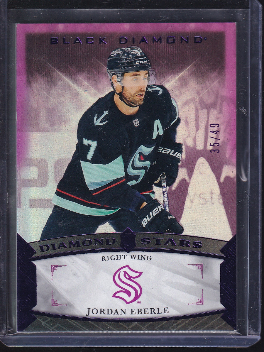 2023-24 Upper Deck Black Diamond #BDS-EB Jordan Eberle Diamond Stars Purple #/49