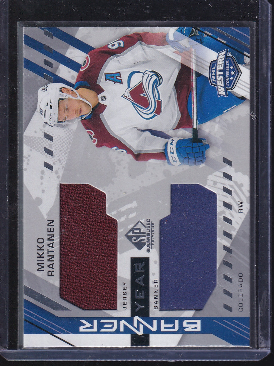 2021-22 SP Game Used #BYA-MR Mikko Rantanen 2021 NHL Banner Year Jersey Relics